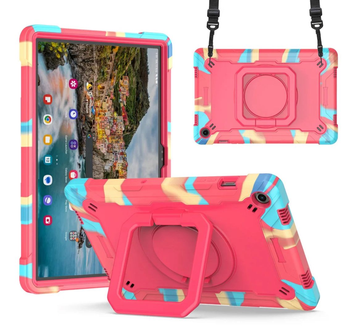 iPad 7/8/9 10.2" Square Bracket Case | Rainbow-Rosered 11556 - image 1