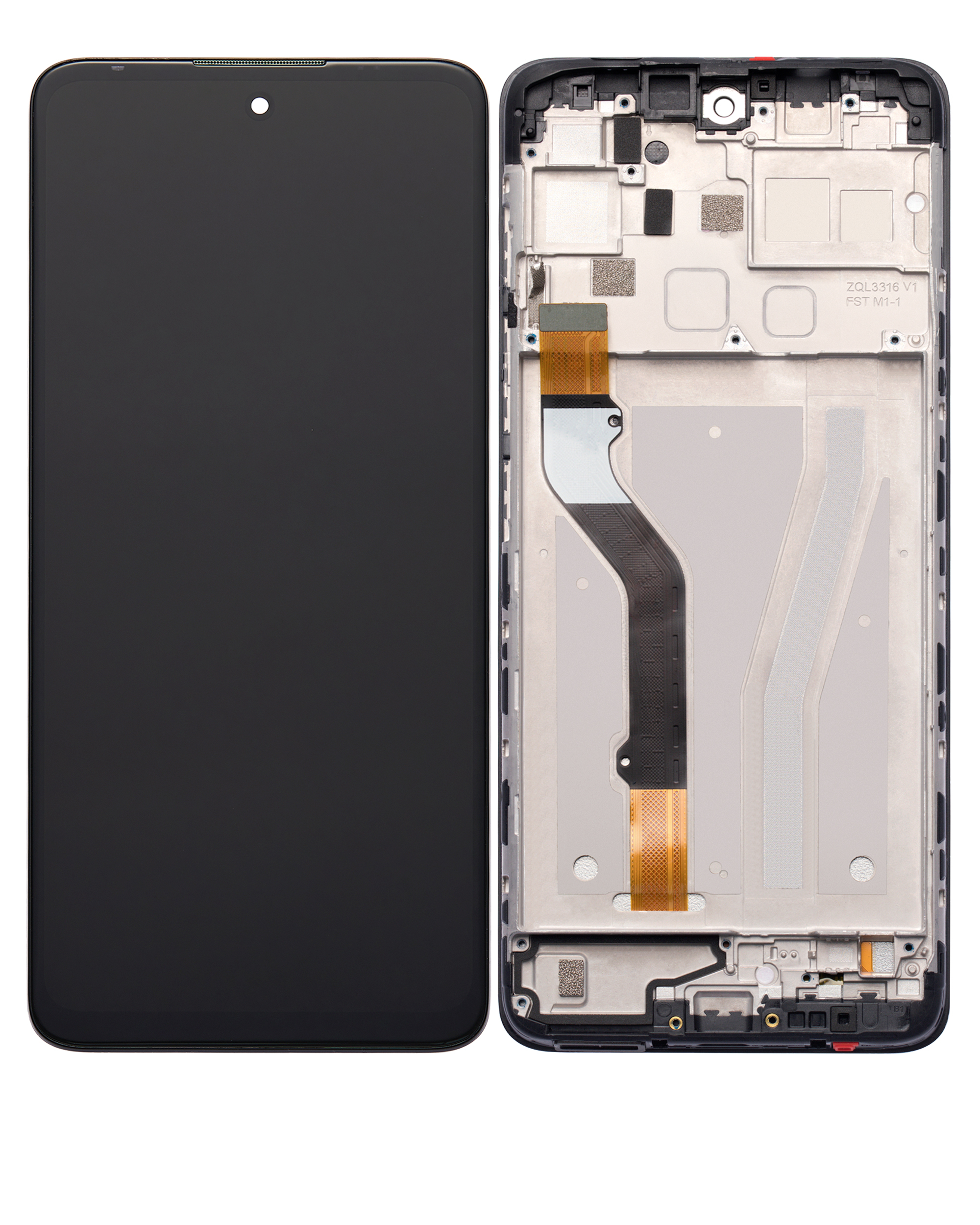Motorola Moto G60 (XT2135 / 2021) - Refurbished LCD Assembly With Frame (Black) 21015 - image 1