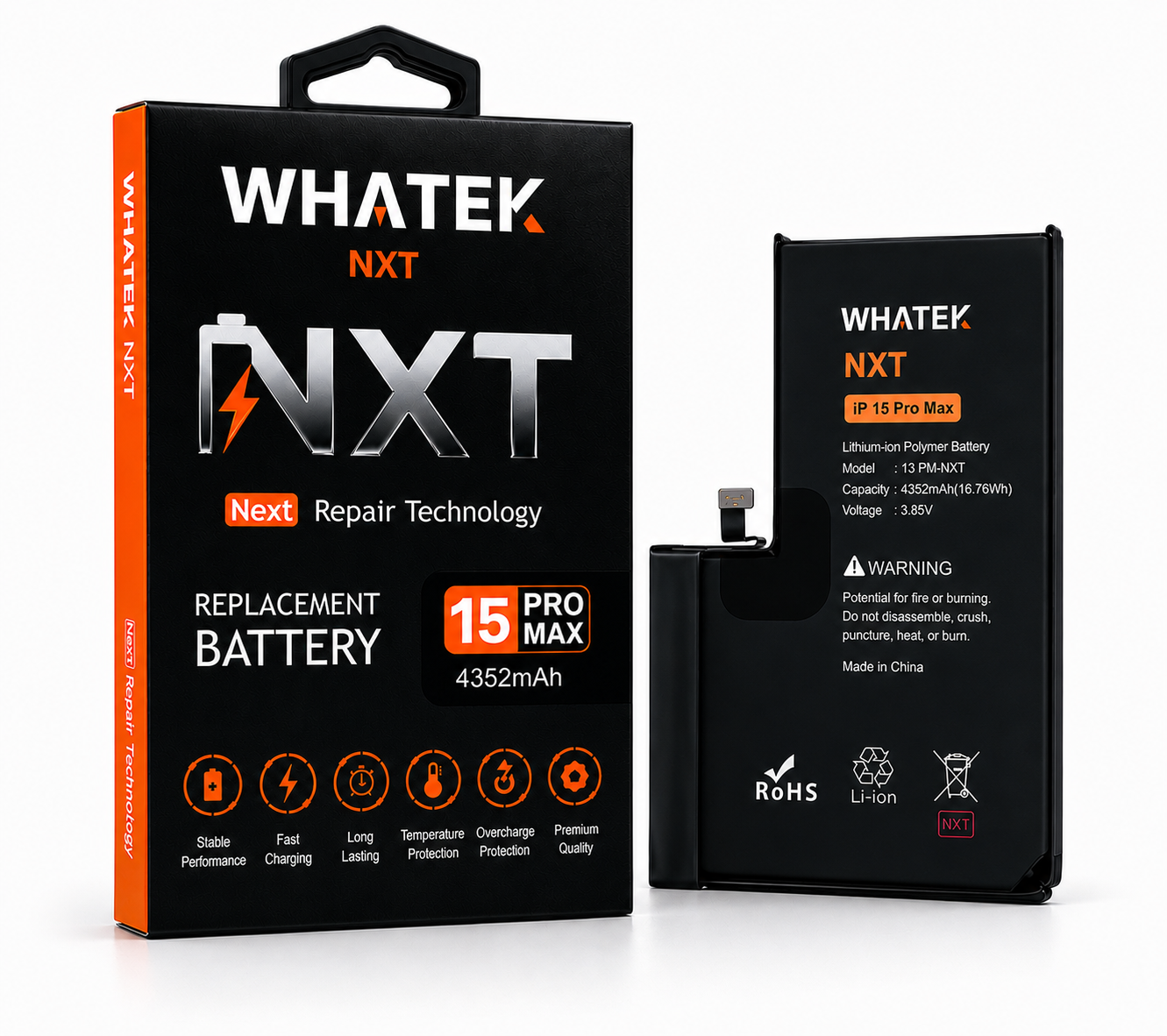 iPhone 15 Pro Max - NXT - Next Repair Technology Diagnostic Battery (4422 mAh) 36870 - image 1