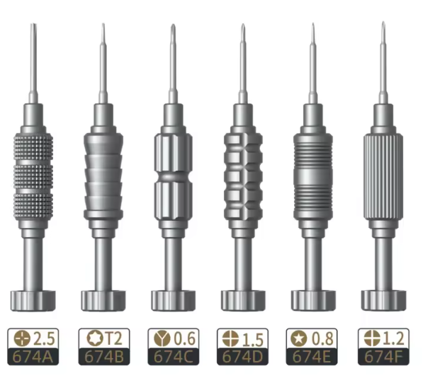 TE-674 PRECISION SCREWDRIVER 6 IN 1 16237 - image 1