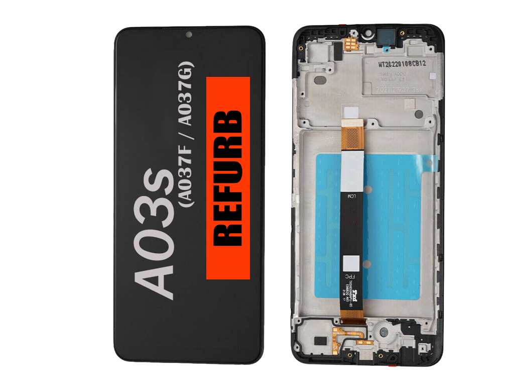 SAMSUNG A03S LCD WITH FRAME REFURBISHED QUALITY (A037F / A037G / 2021) (TYPE C FRAME) 37124 - image 1