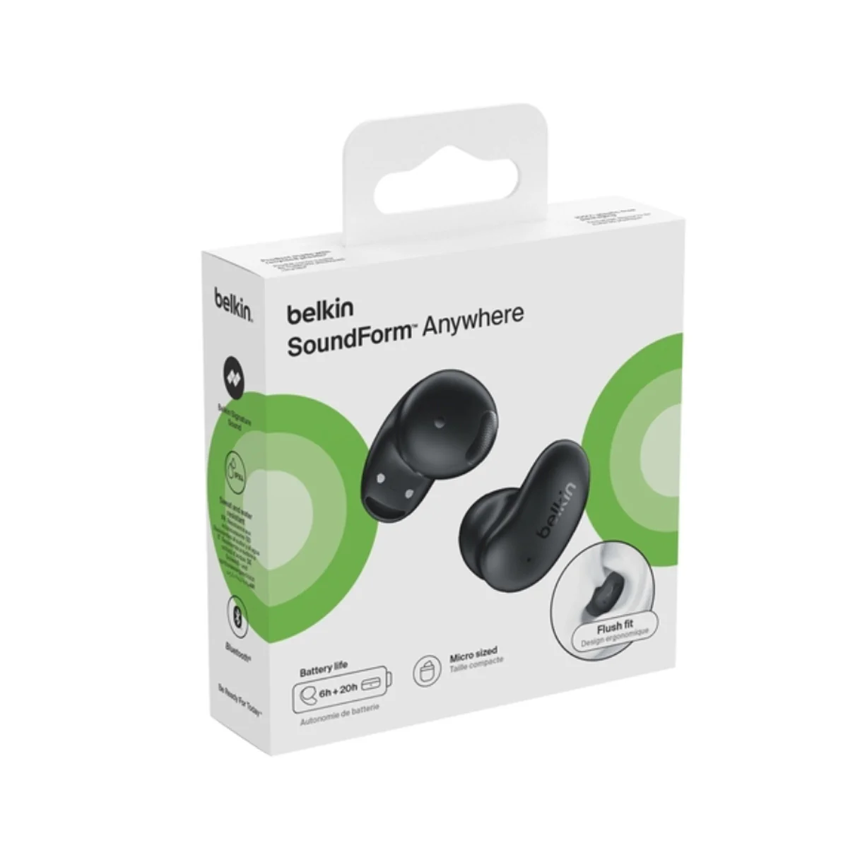 BELKIN AUC014HQBK Soundform Anywhre True Wireless Earbuds, Black  (Not authorized for online sale.) 36279 - image 2