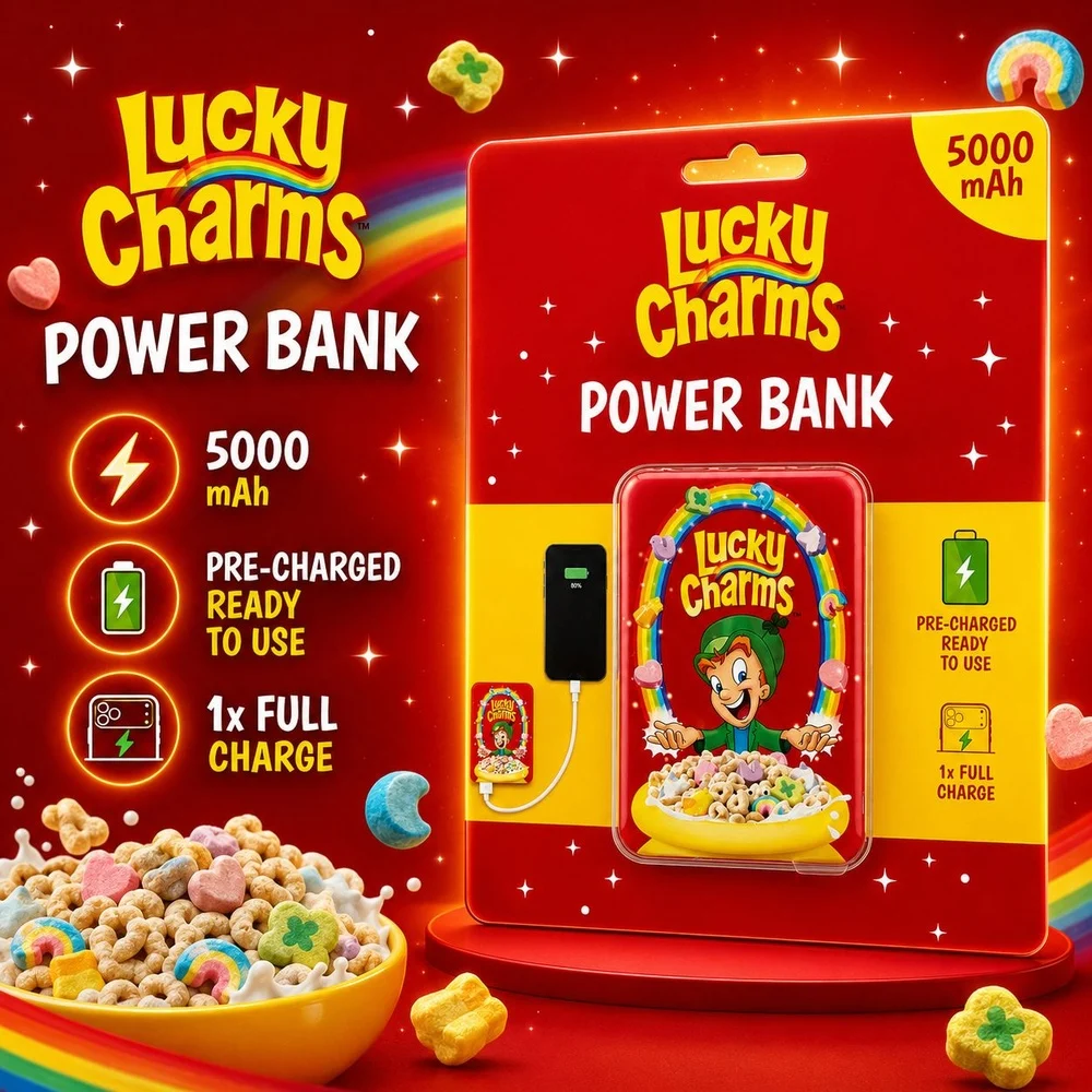 CANDY POWERBANK-LUCKYCHARMS 5000MAH 36642 - image 1