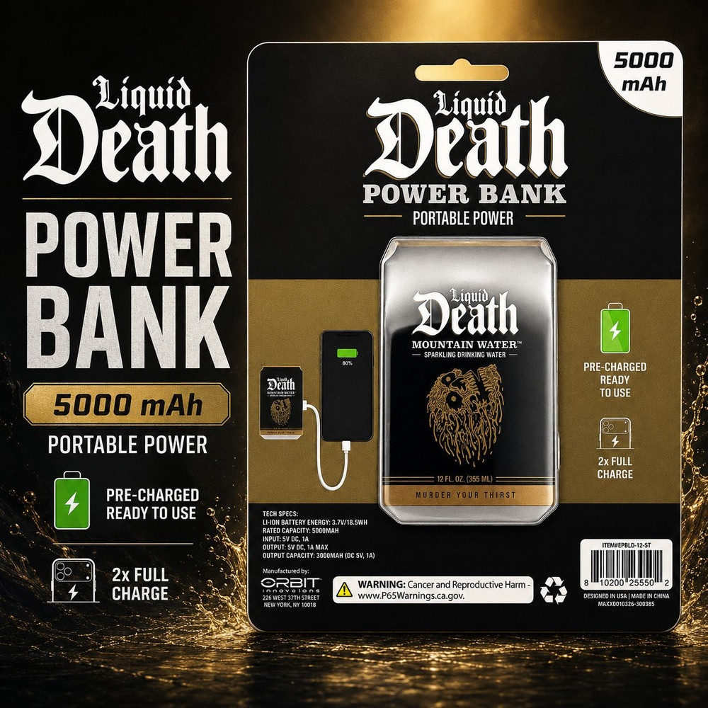 CANDY POWERBANK-LIQUIDDEATH 5000MAH 36641 - image 1