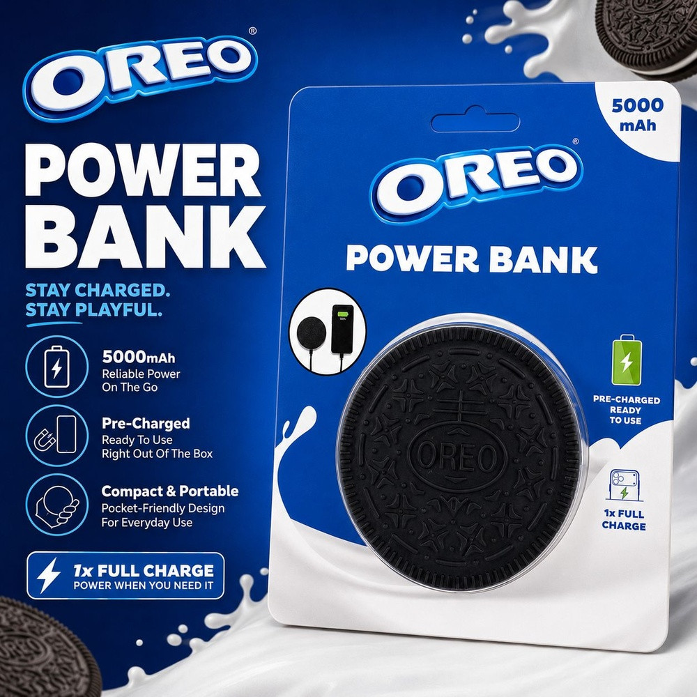 CANDY POWERBANK-OREO 5000MAH 36644 - image 1