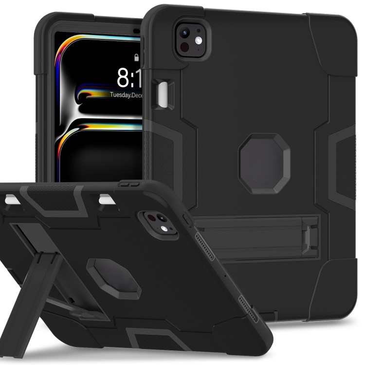 iPad 10.2" 7/8/9 Contrast Kickstand Tablet Case - Black+Black 36196 - image 1