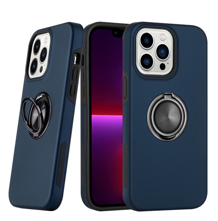iPhone 15 Pro Hidden Ring Case - Blue 36828 - image 1
