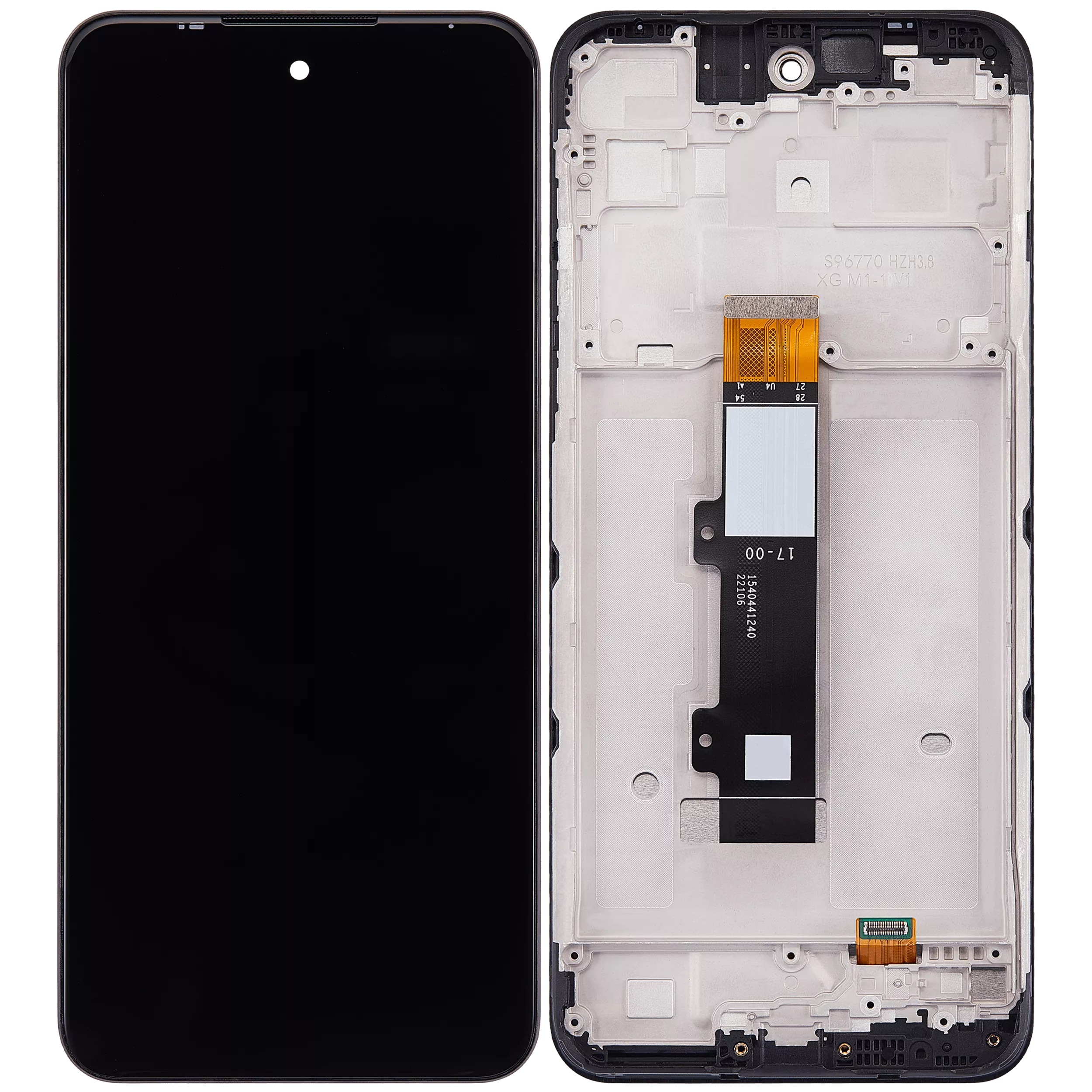 MOTO G PLAY (XT2271 / 2023) LCD ASSEMBLY WITH FRAME - BLACK 11199 - image 1