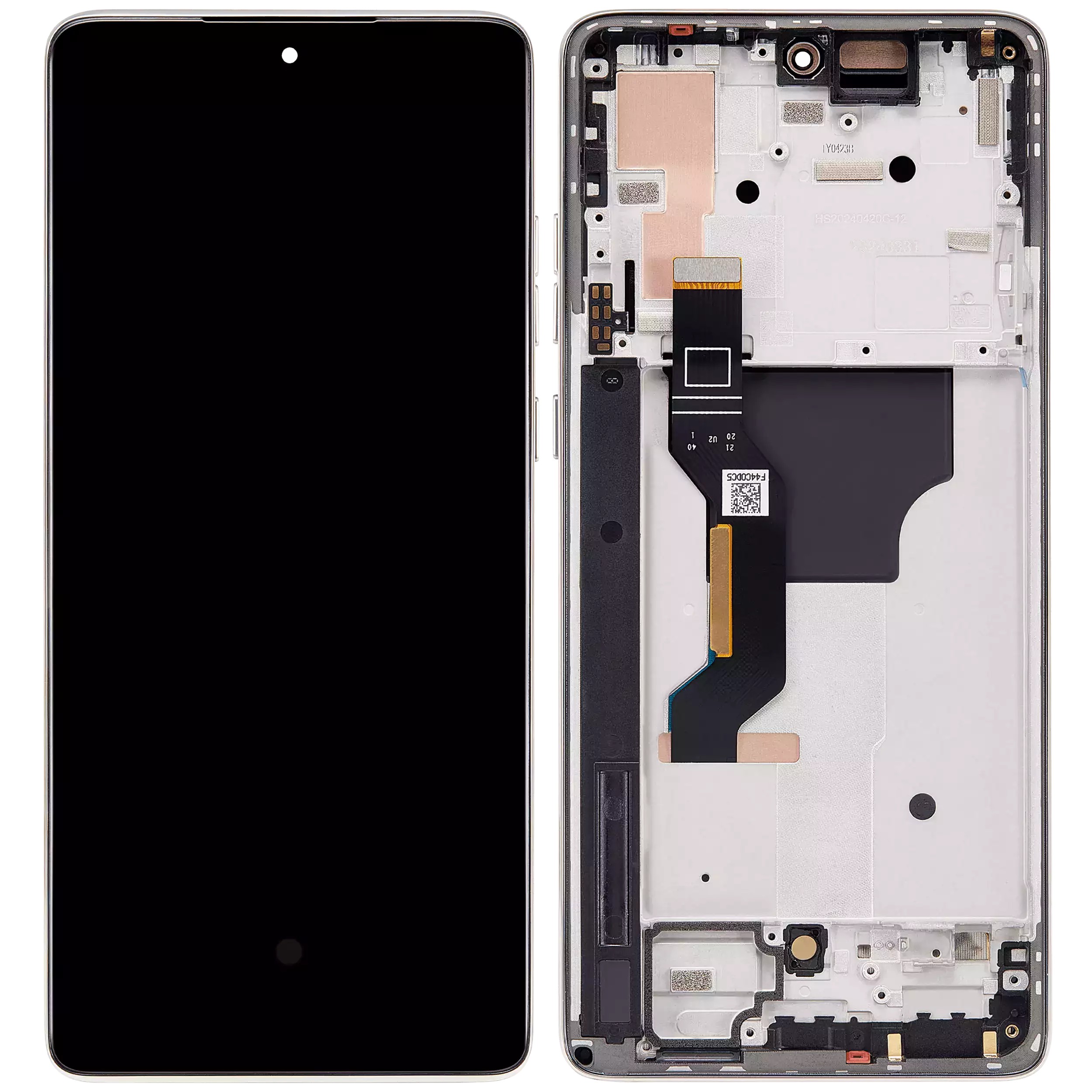 MOTO G STYLUS 5G (XT2419 / 2024) OLED ASSEMBLY WITH FRAME (REFURBISHED) (CARAMEL LATTE) 14101 - image 1