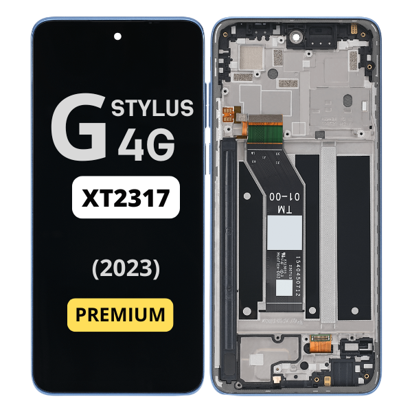 Moto G Stylus 4G 2023 (XT2317-2/XT2317) - LCD Assembly With Frame (Blue) 16607 - image 1