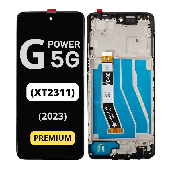 MOTO G POWER 5G (XT2311 / 2023) LCD ASSEMBLY WITH FRAME - BLACK 13997 - image 1