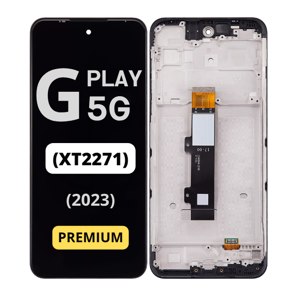 MOTO G PLAY (XT2271 / 2023) LCD ASSEMBLY WITH FRAME - BLACK 11199 - image 1