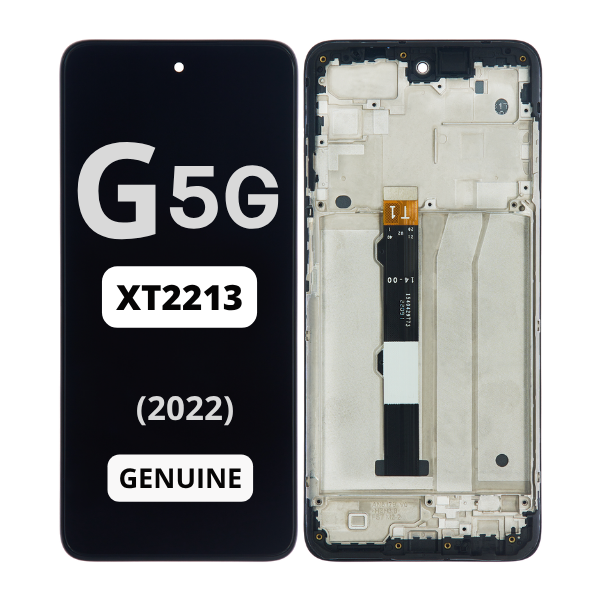 MOTO G 5G (XT2213 / 2022) LCD ASSEMBLY WITH FRAME (GENUINE OEM) 23181 - image 1