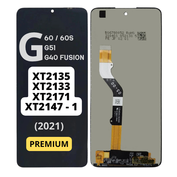 MOTO G60 (XT2135 / 2021) / G60S (XT2133 / 2021) / G51 5G (XT2171 / 2021) / MOTO G40 FUSION (XT2147-1) LCD ASSEMBLY WITHOUT FRAME 5312 - image 1