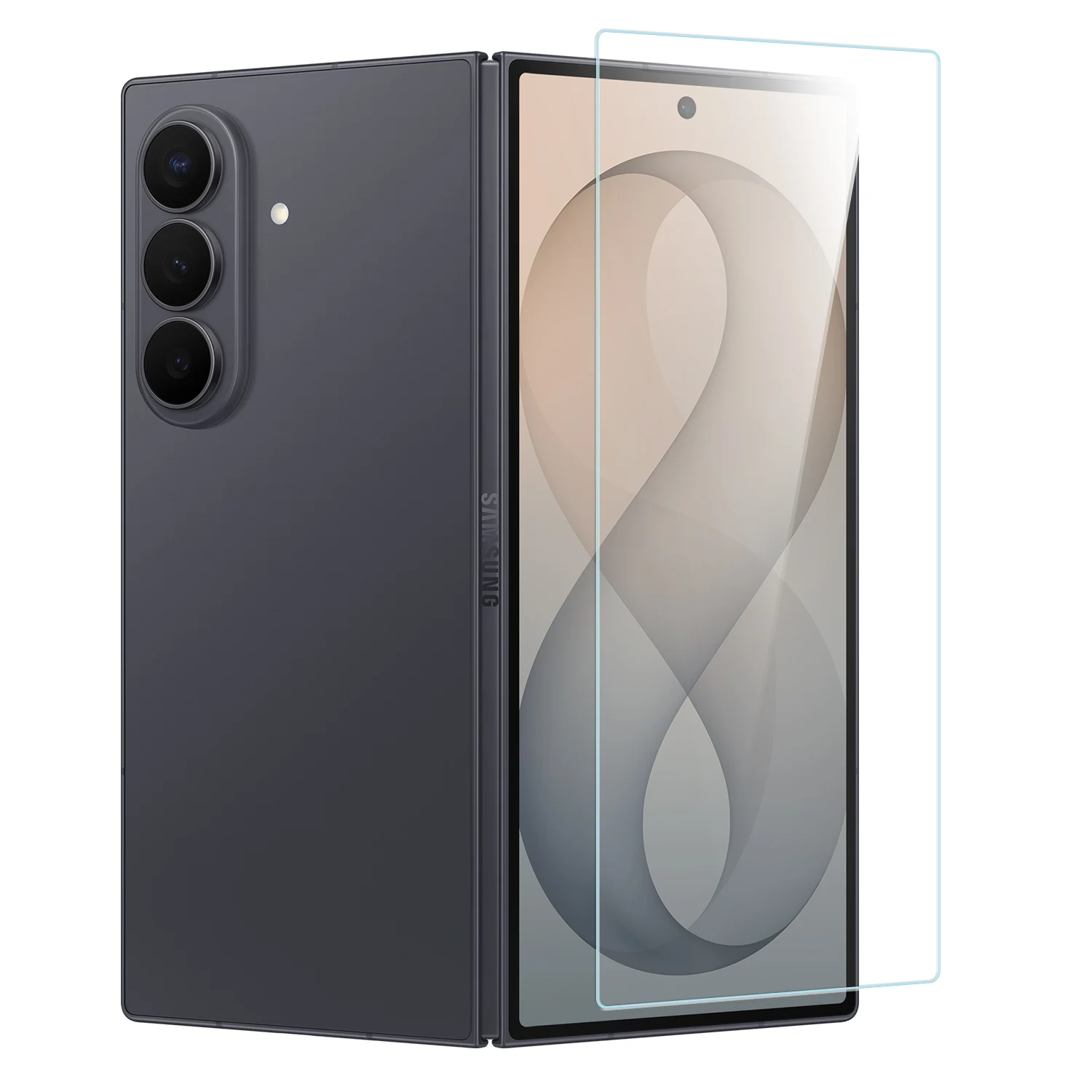 Samsung Z Fold 8 Ultra Tempered Glassin Bulk Cardboard Package 37137 - image 1