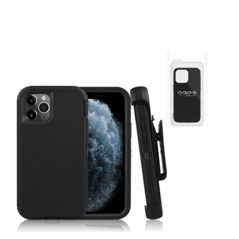 Samsung A13 5G Pro Defender Case With Clip | Black (Polybag Packing) 37517 - image 1
