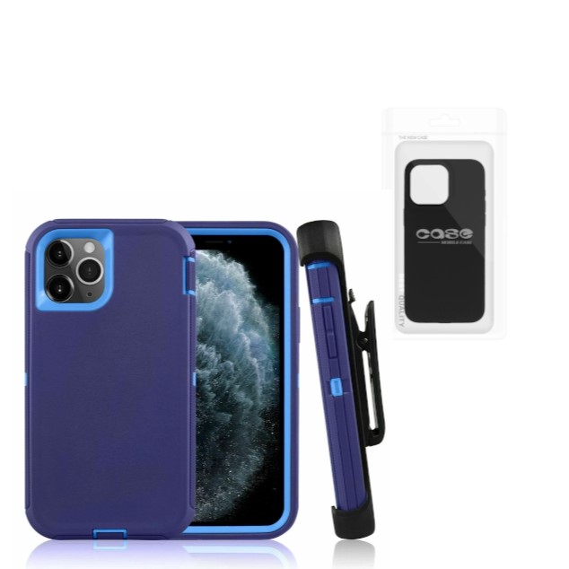 Samsung A13 5G Pro Defender Case With Clip | Navy Blue (Polybag Packing) 37518 - image 1