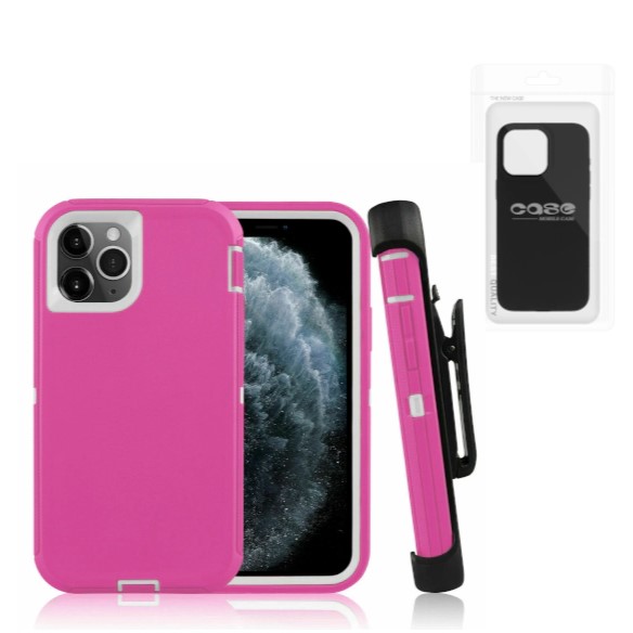 iPhone 14 Pro Pro Defender Case With Clip | Pink (Polybag Packing) 37537 - image 1