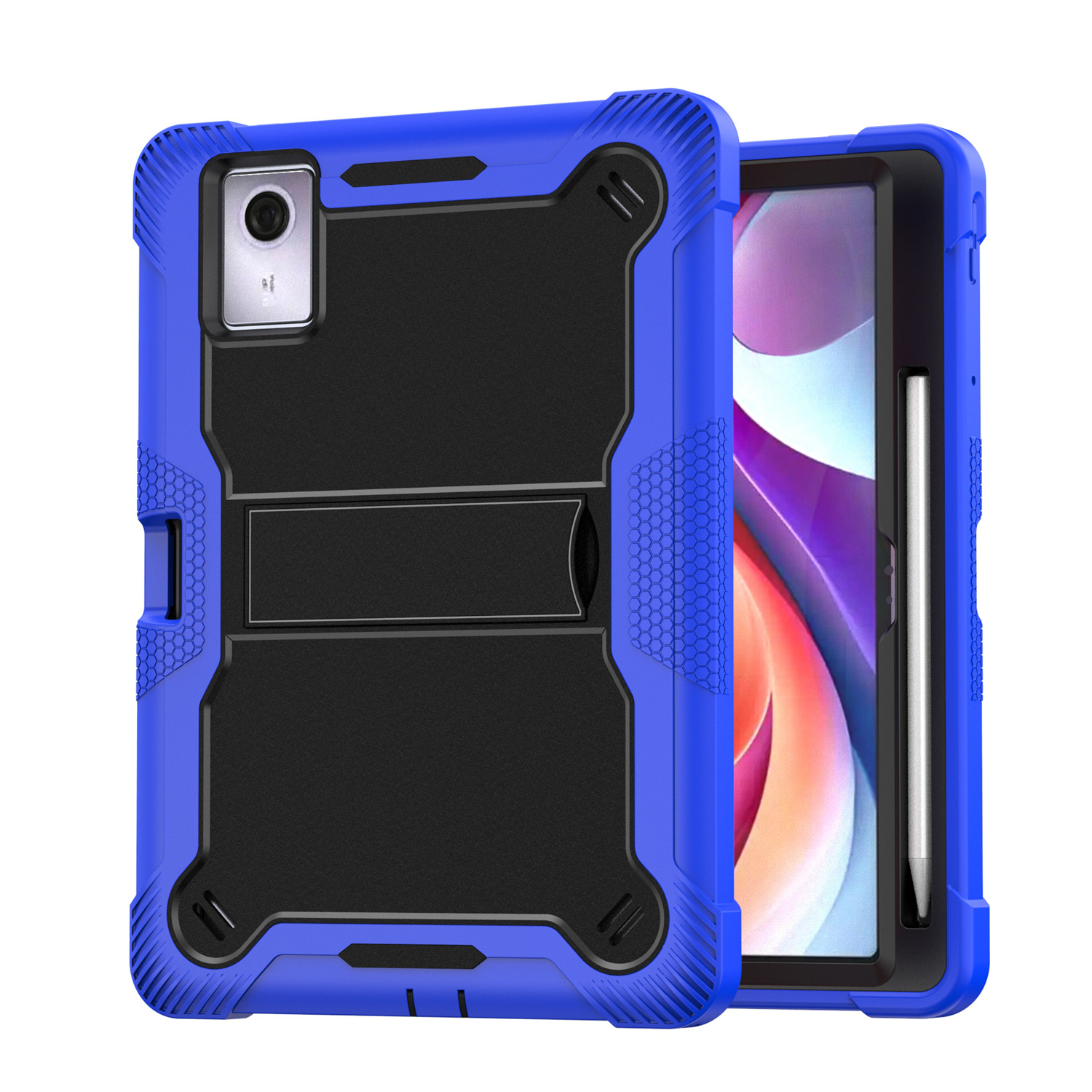 Moto Pad 2026 11inch Tough Tablet Strong Kickstand Hybrid Case Cover - Dark Blue 37398 - image 1