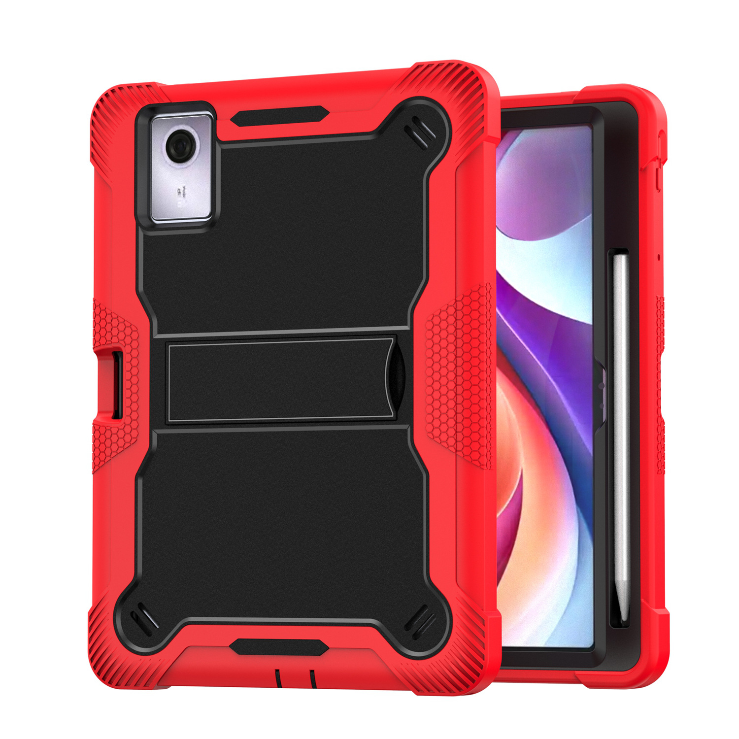 Moto Pad 2026 11inch Tough Tablet Strong Kickstand Hybrid Case Cover - Red 37401 - image 1