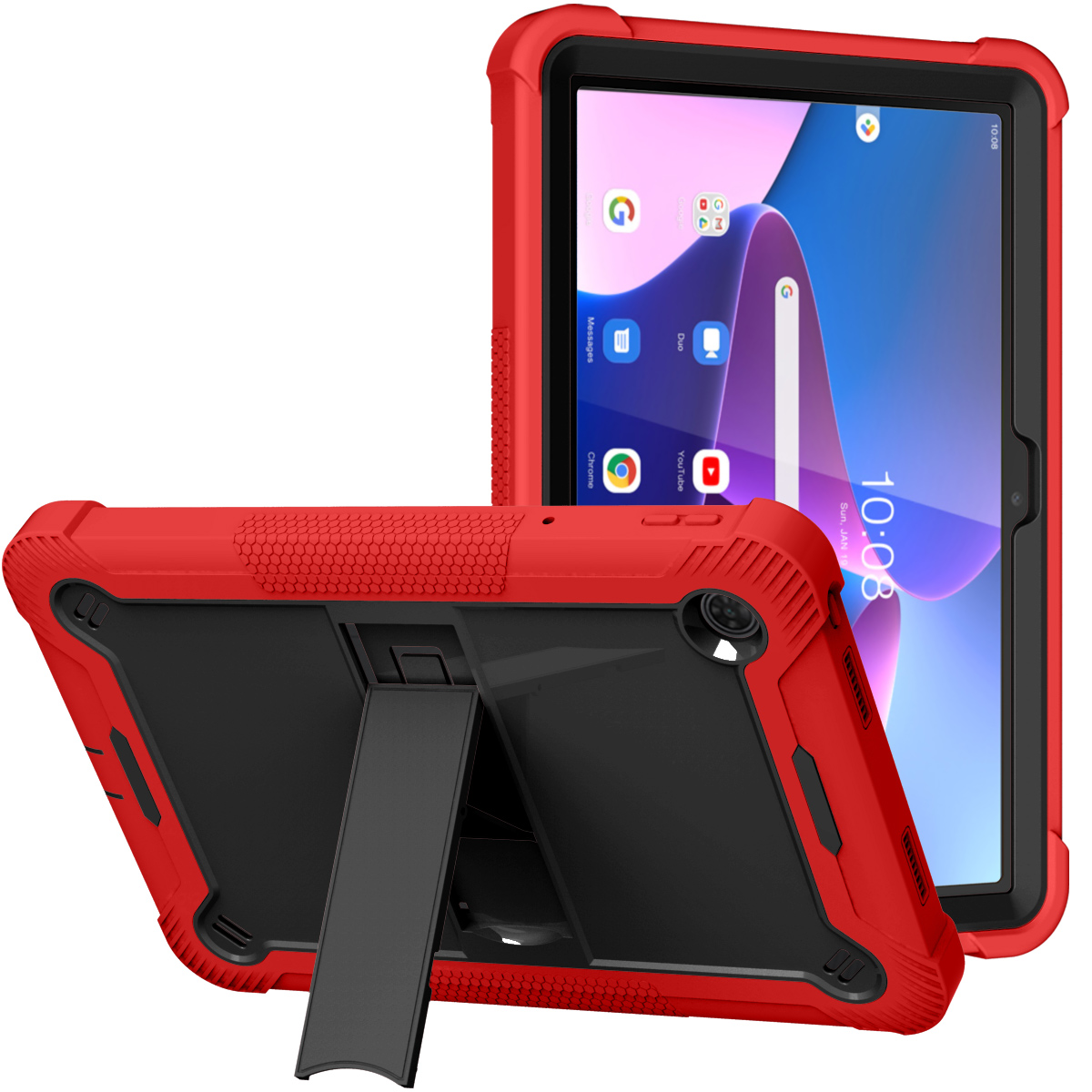 iPad Air 13" (2024/2025) Tongjie A Kickstand Case | Red/Black 37478 - image 1