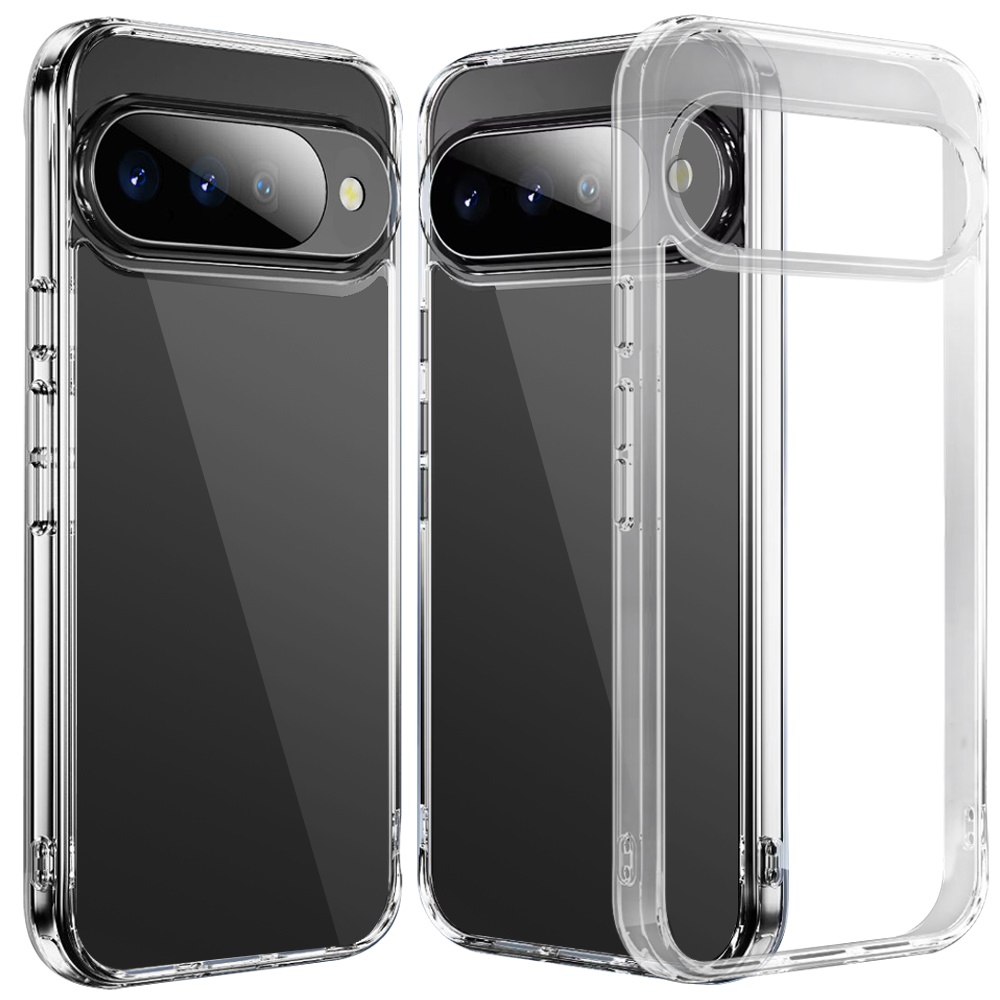 Google Pixel 11 / 11 Pro PURE CRYSTAL Transparent Thick 2.0mm ShockProof Chromed Buttons Case Cover - Clear 37343 - image 1