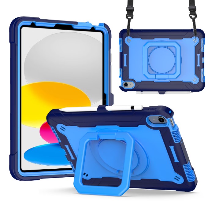 Samsung Tab A9 Plus/A11 Plus Square Bracket Case | Navy Blue-Blue 36681 - image 1