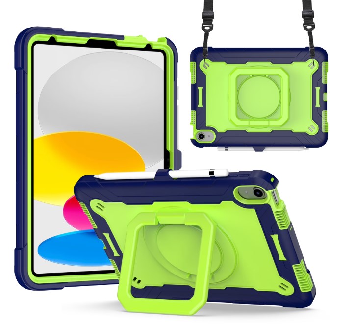 Samsung Tab A9 Plus/A11 Plus Square Bracket Case | Navy blue-Olive 36684 - image 1