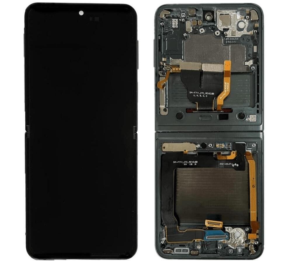 SAMSUNG Z FLIP 3 5G INNER LCD WITH FRAME (OLED QUALITY) GREEN 37248 - image 1