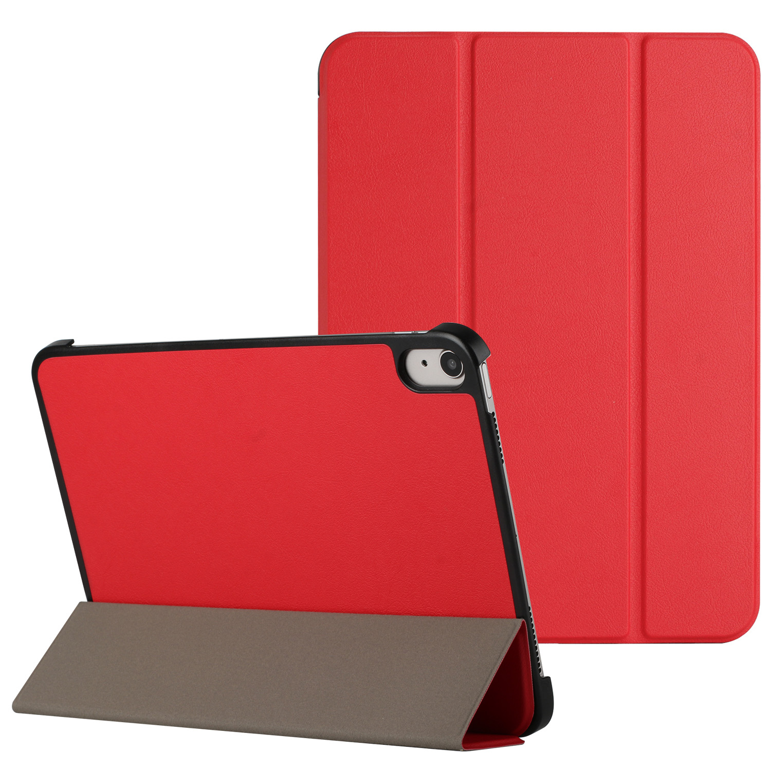 iPad Air 13" 2025/2024 - Trifold Magnetic Closure Pu Leather Case Cover - Red 37482 - image 1