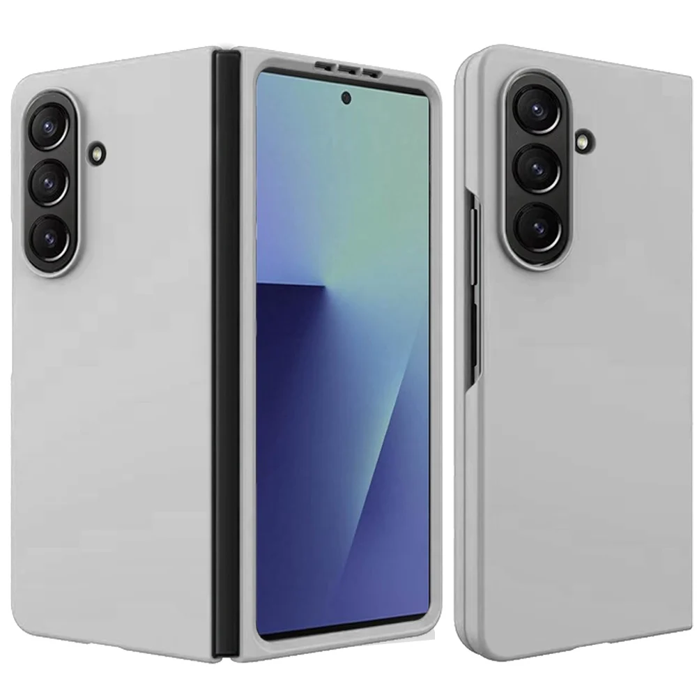 Samsung Z Fold 8 Ultra Flip Snap On Premium Matte Finish Case Cover - Silver 37144 - image 1