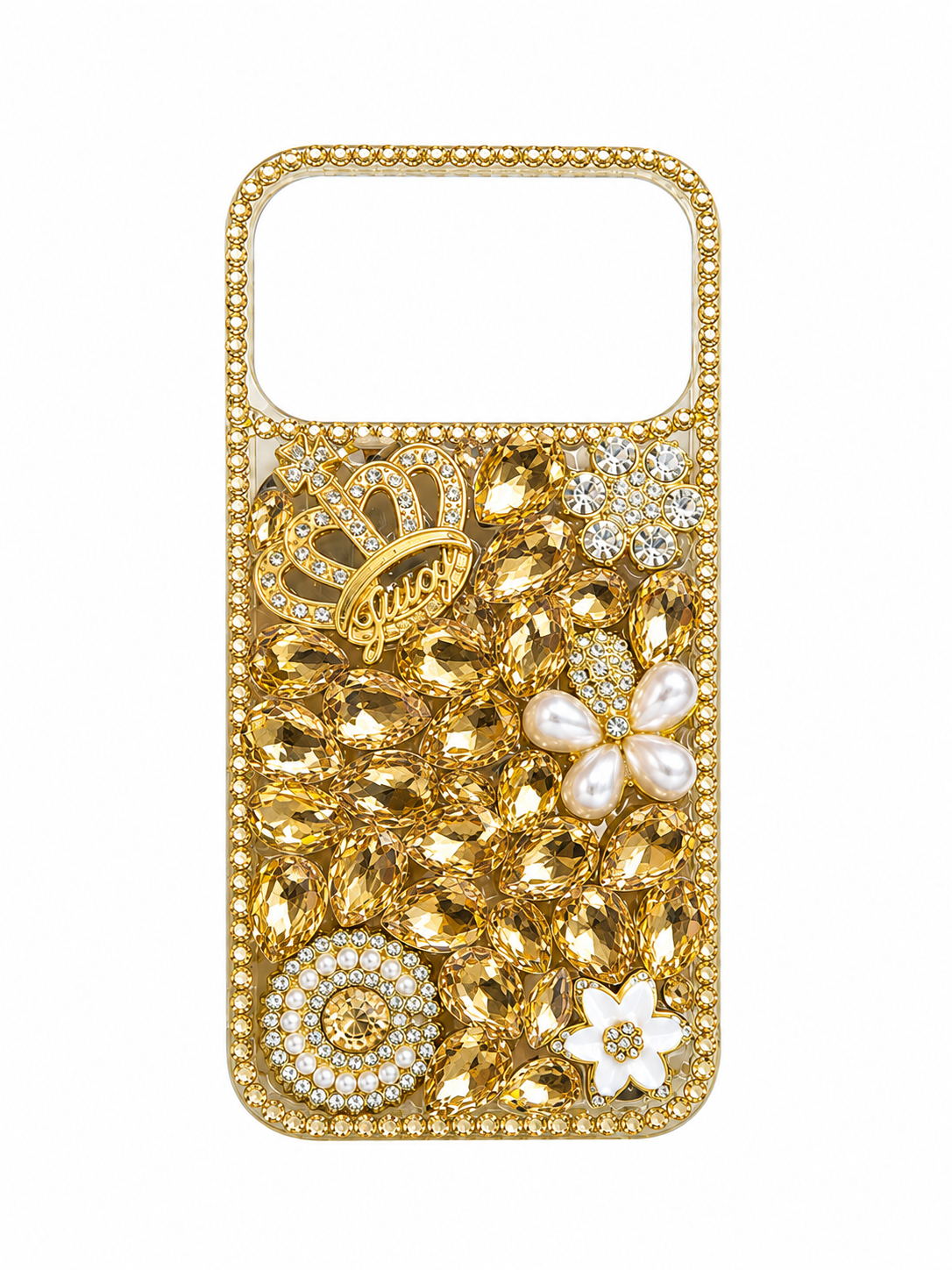 Motorola G 5G 2025/2026/G PLAY 2026 Crown Pearl Diamond Case - Gold 36825 - image 1