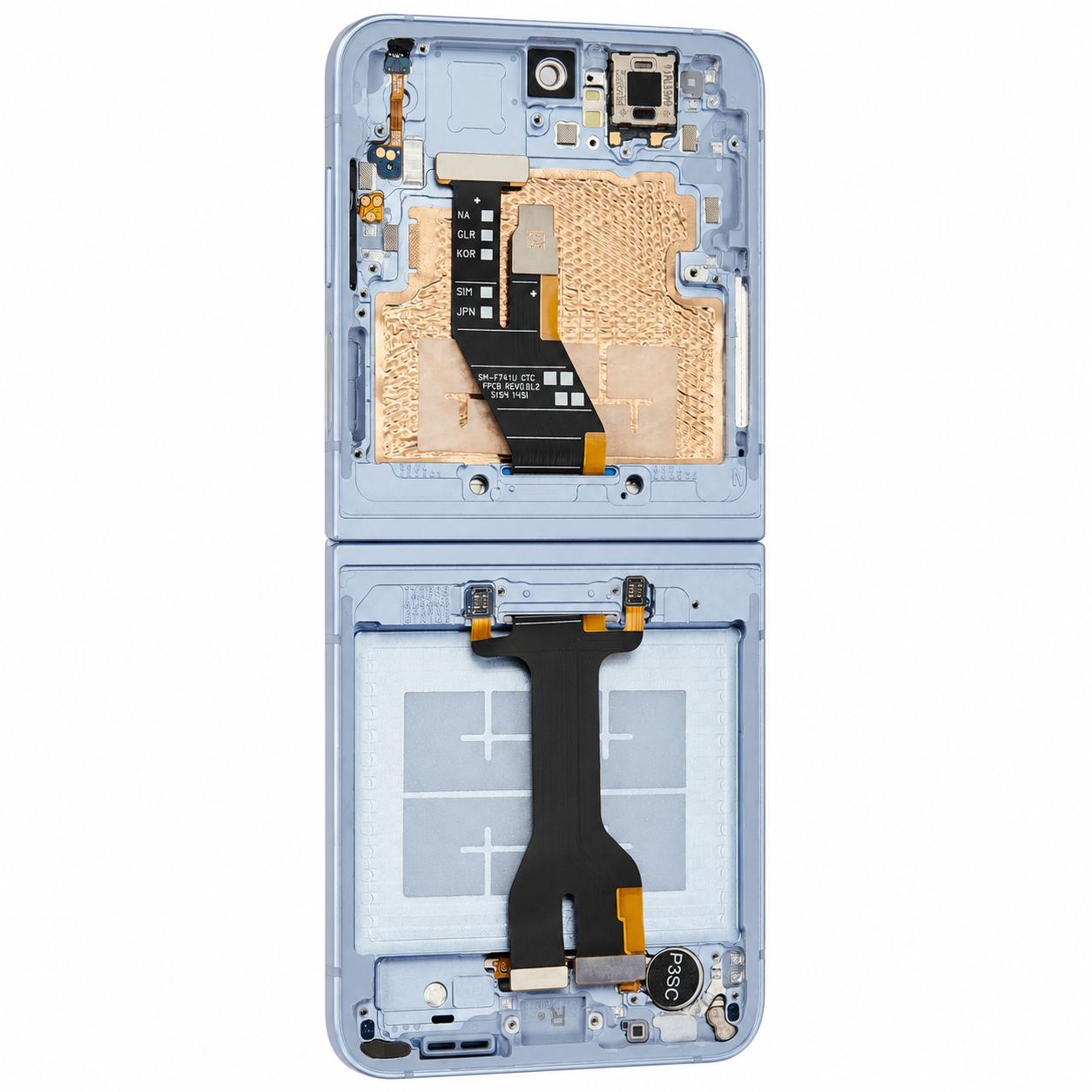 Samsung Z Flip 6 5G - Refurbished Inner LCD Assembly With Frame (Blue) 37241 - image 2