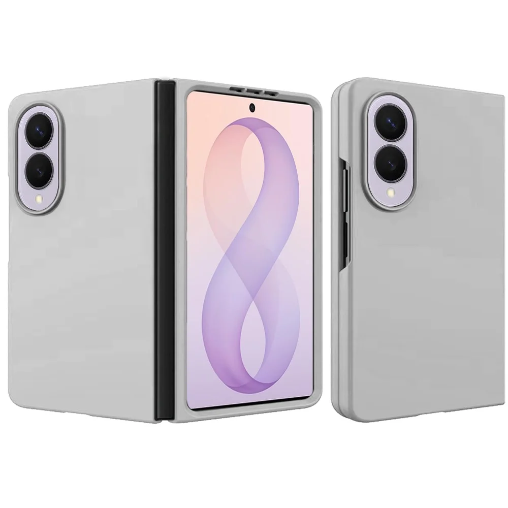 Samsung Z Fold 8 Flip Snap On Premium Matte Finish Case Cover - Silver 37396 - image 1