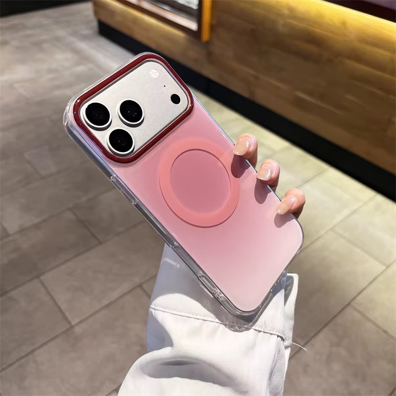 iPhone 11 Gradient Flat Magnetic Case - Wine red 35813 - image 1