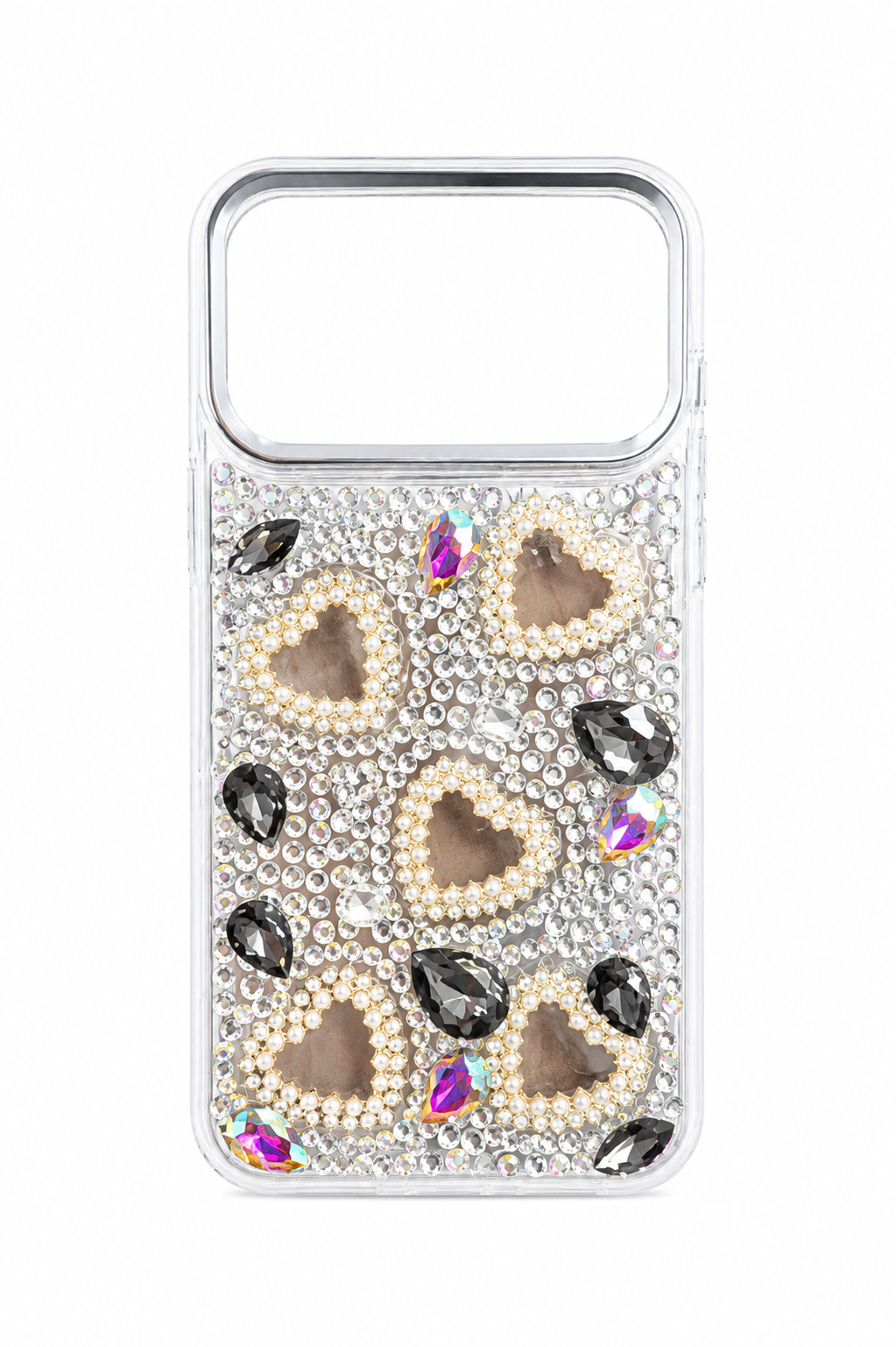 Samsung A17 5G Heart Diamond Case - Black 37000 - image 1