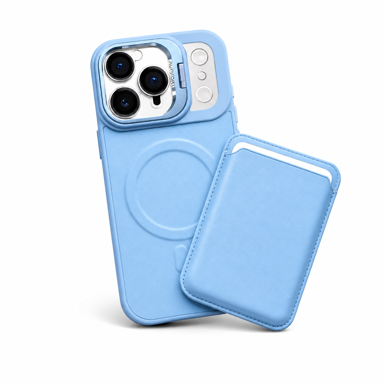 iPhone 14 Plus (Blue) Leather MagSafe Card Pocket Case 36118 - image 1