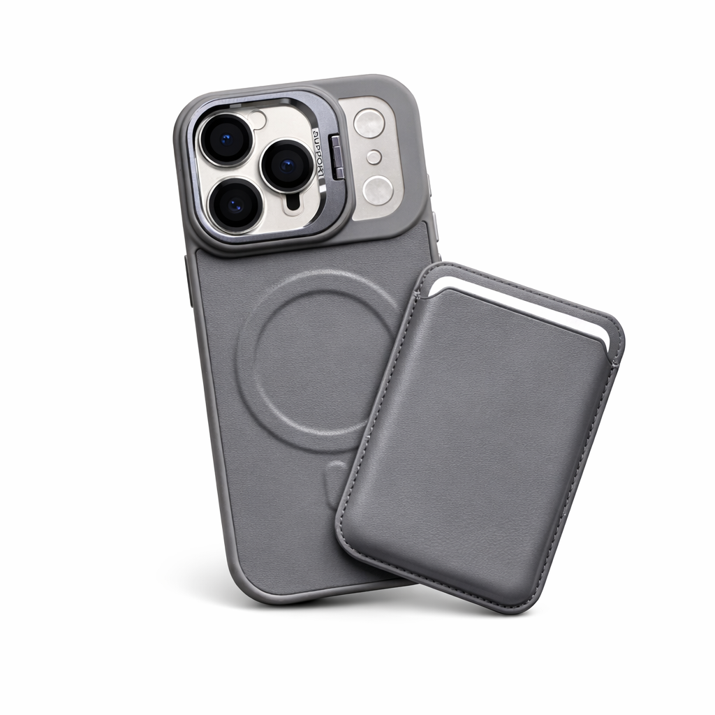 Samsung S25 Ultra (GREY) Leather MagSafe Card Pocket Case 36126 - image 1