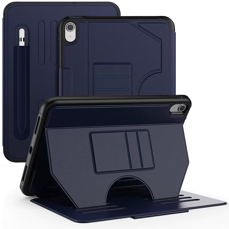 iPad 10th Gen/11th Gen (10.9") Leather-B Magnetic Foldable Tablet Case | Blue 36078 - image 1