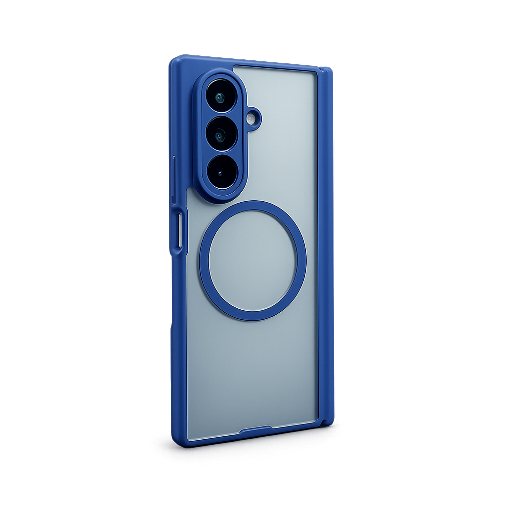 Samsung Z Fold 6 Matte Back-Side Case With Hinge - Blue 35667 - image 2
