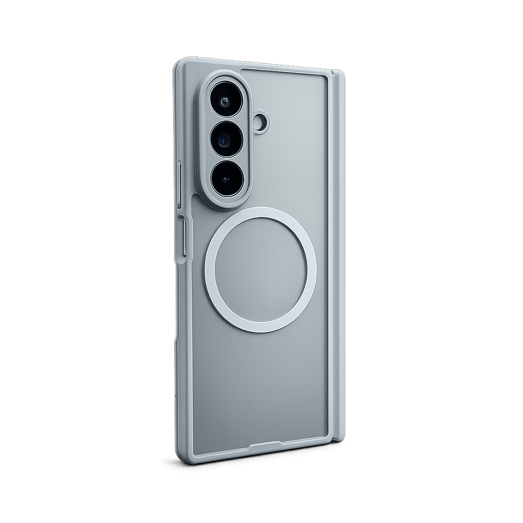 Samsung Z Fold 6 Matte Back-Side Case With Hinge - Gray 35668 - image 2