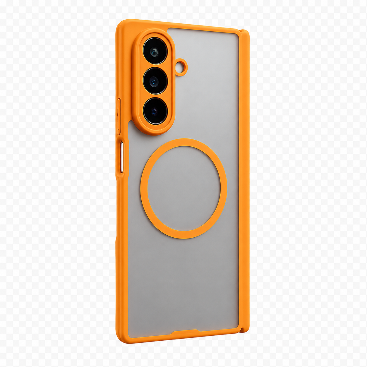 Samsung Z Fold 5 Matte Back-Side Case With Hinge - Orange 35665 - image 2