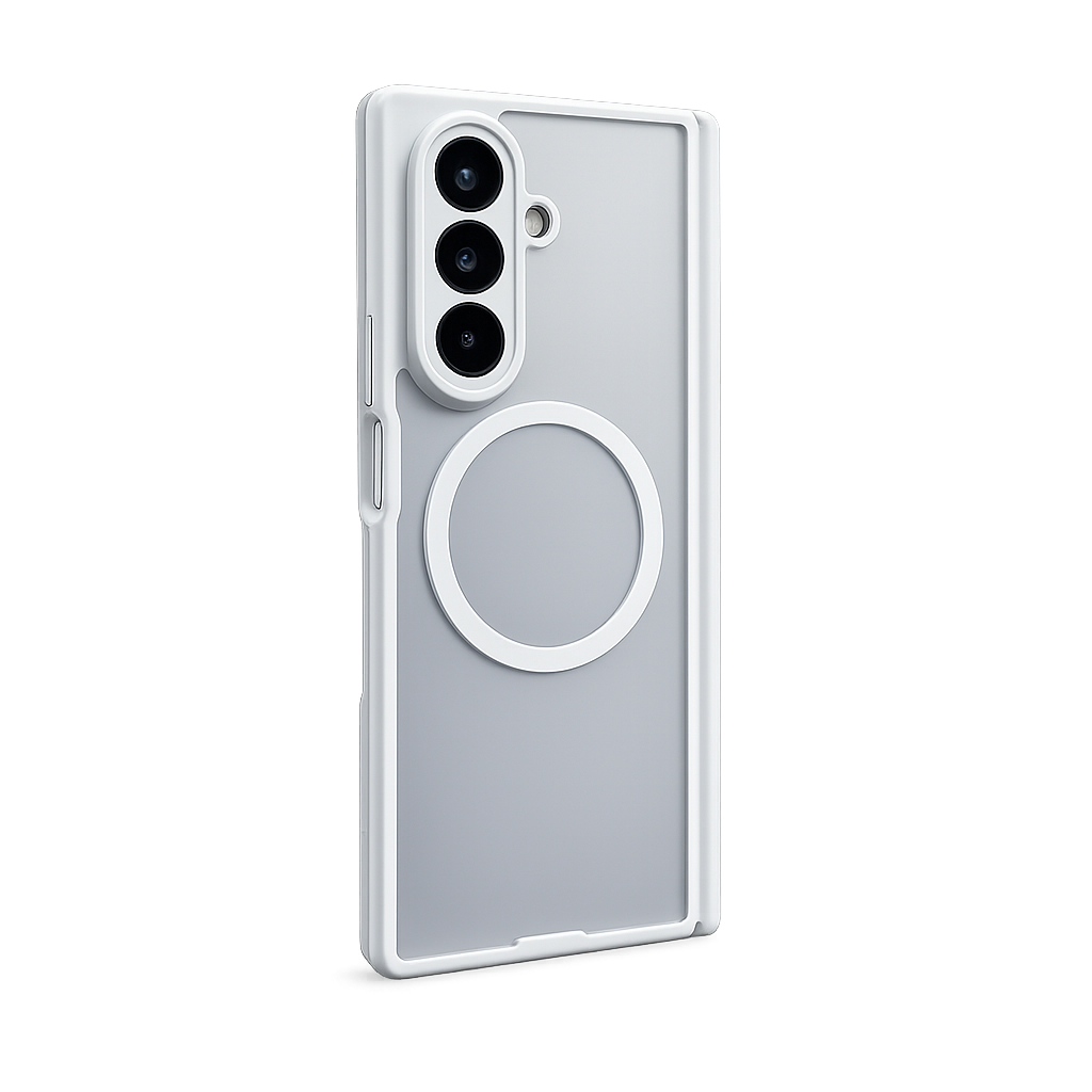 Samsung Z Fold 5 Matte Back-Side Case With Hinge - White 35664 - image 2