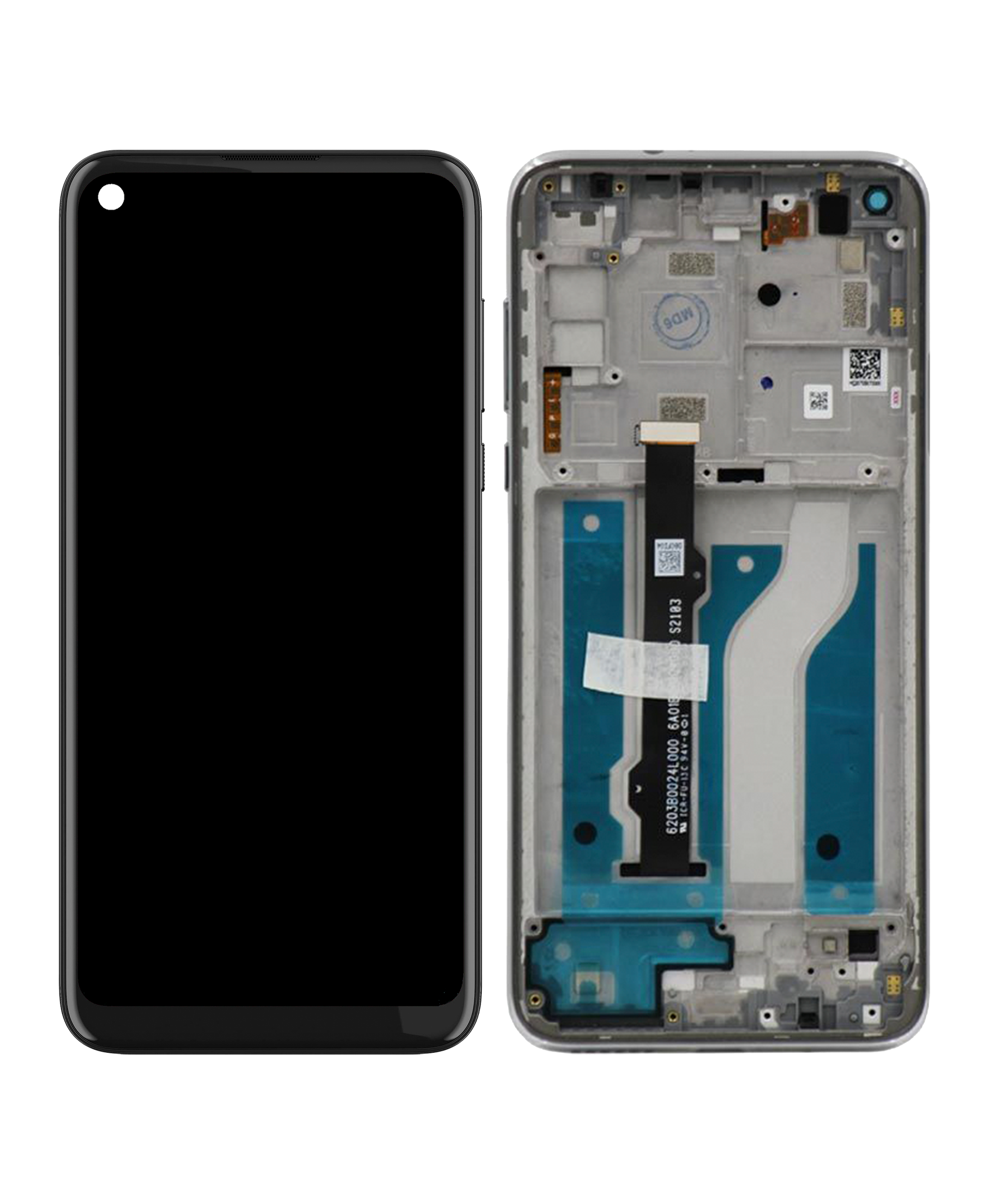 MOTO G FAST (XT2045-3 / 2020) LCD ASSEMBLY WITH FRAME 5246 - image 1