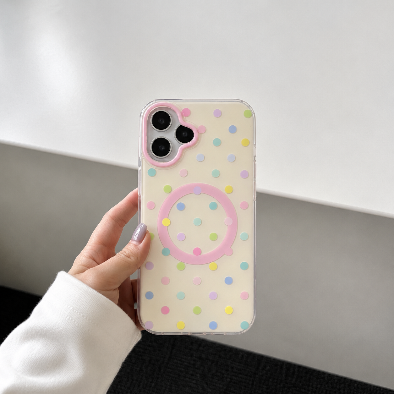 iPhone 12 Pro Max/13 Pro Max Original Design Flat Magnetic Case - Rainbow 35860 - image 1