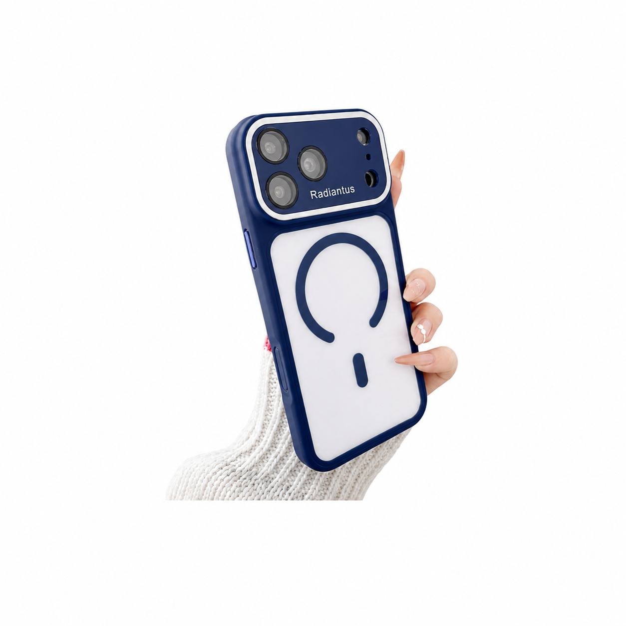 iPhone 14 Plus /15 Plus (Blue) Radiantus SHEERFORCE Magnetic Transparent Case 36139 - image 1