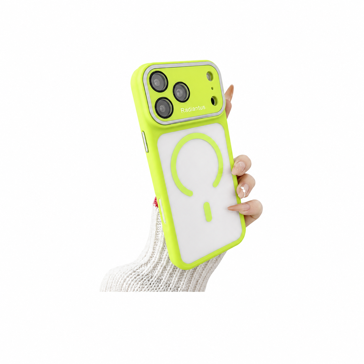 iPhone 14 Plus /15 Plus (Green) Radiantus SHEERFORCE Magnetic Transparent Case 36143 - image 1