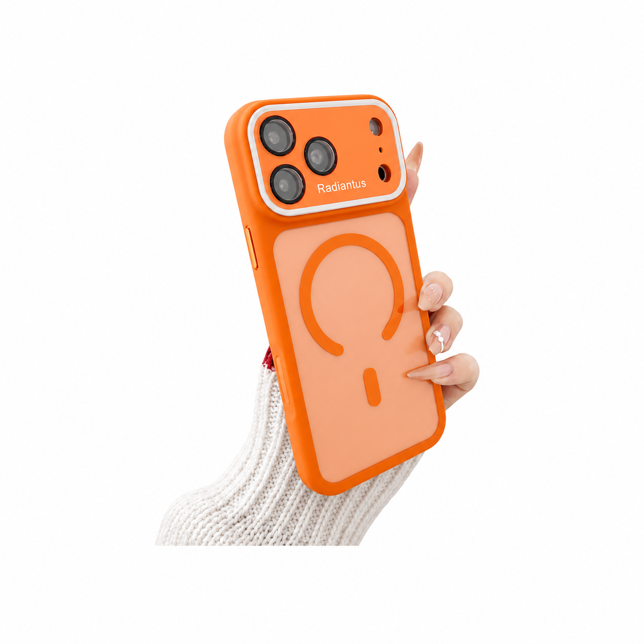 iPhone 17 Pro Max (Orange) Radiantus SHEERFORCE Magnetic Transparent Case 36174 - image 1