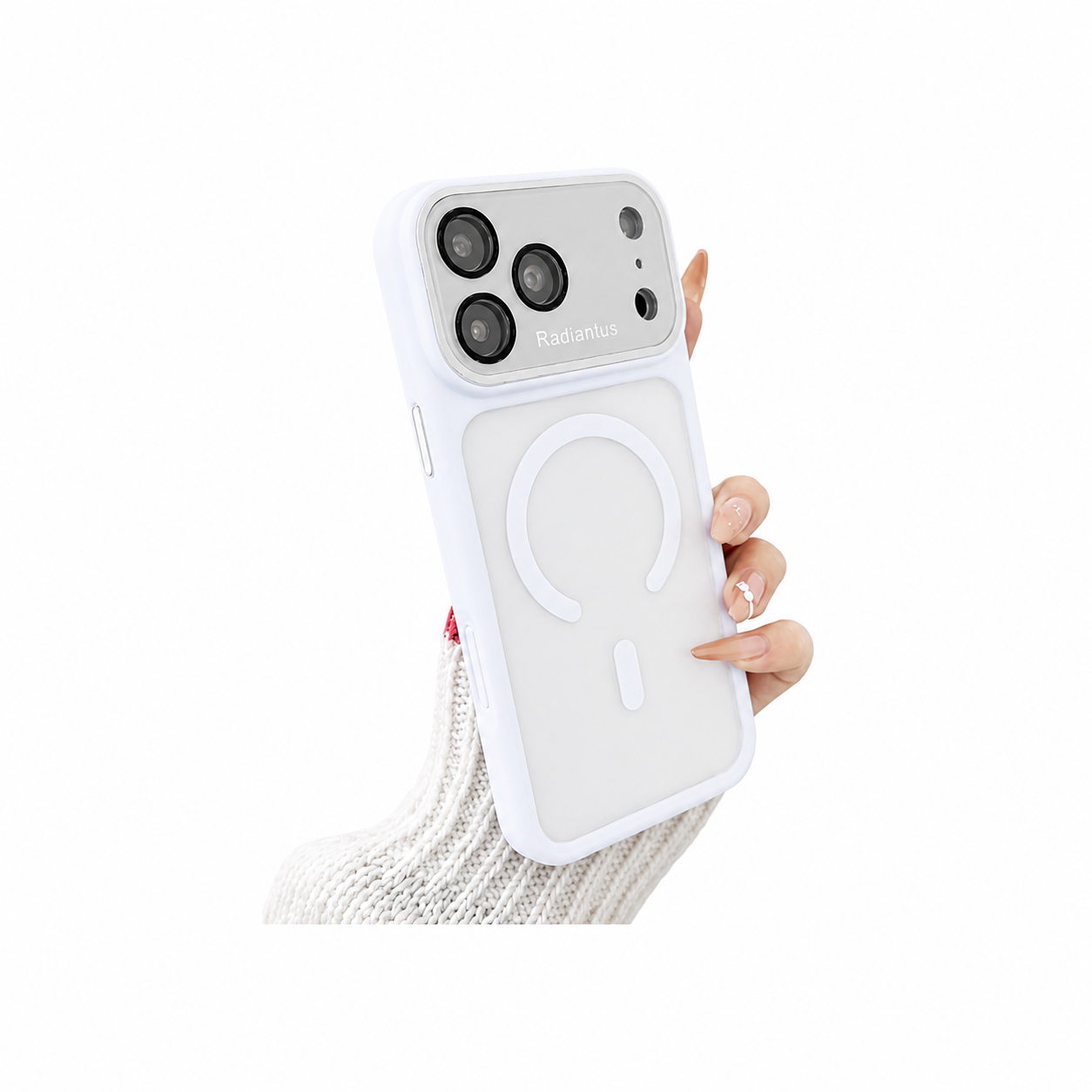 iPhone 17E/16E (White) Radiantus SHEERFORCE Magnetic Transparent Case 36157 - image 1