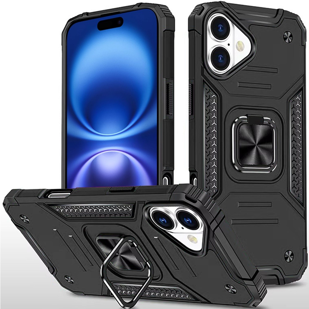 iPhone 11 Pro Max Robust Magnetic Kickstand Hybrid Case Cover | Black 37529 - image 1
